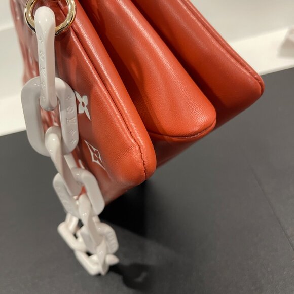 Louis Vuitton Coussin Leather Handbag Brick/White (JB1103) - Picture 7 of 10